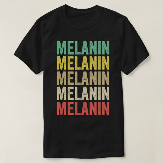 Melanin Bekleidungsgeschenk Männer Frauen Afro Ame T-Shirt (Design vorne)