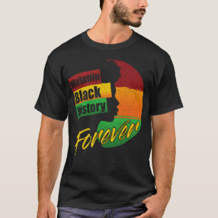 Melanin Black History Forever Reiter schult Pferde T-Shirt
