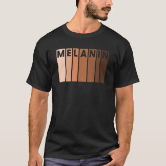 Melanin Black Pride Afro Queen King African Americ T-Shirt