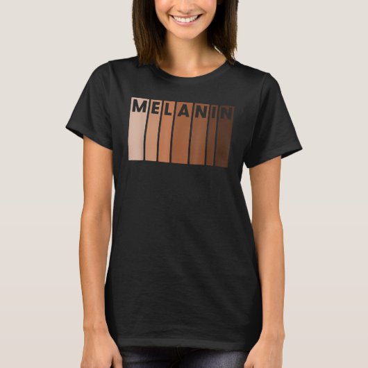 Melanin Black Pride Afro Queen King spendet Afrika T-Shirt (Vorderseite)