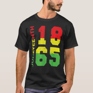 Melanin Black Pride King 19. Juni 1865 African Ame T-Shirt