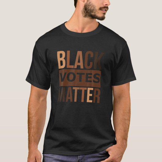 Melanin Black Votes Matter Election 2020 T Shirt (Vorderseite)