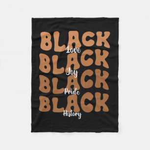 Melanin Black Women Black History Monat Retro Prem Fleecedecke