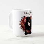 MELANIN BLOOMS LIEBE VALENTINE KAFFEETASSE (Vorderseite Links)