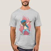 Melanin Boy Dabbing T-Shirt (Vorderseite)