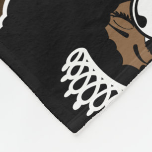 Melanin-Braut mit Afrolook Fleecedecke