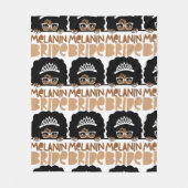 Melanin Bride Blanket Fleecedecke (Vorderseite)
