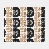 Melanin Bride Blanket Fleecedecke (Vorderseite (Horizontal))