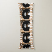 Melanin Bride mit Afro Accent Pillow Seitenschläferkissen (Vorderseite Vertikal)