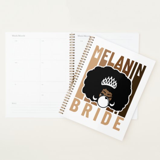 Melanin Bride Poppin Planner Planer (Anzeige)
