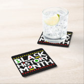 Melanin Bruh Sista King Queen Rechteckiger Pappuntersetzer (Vor Ort)