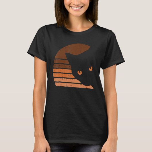 Melanin Cat Black History Month Retro BLM African  T-Shirt (Vorderseite)