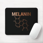 Melanin Chemical Structure Molecule Formel Africa Mousepad (Mit Mouse)
