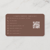 Melanin Chic African American Nail Salon Visitenkarte (Rückseite)