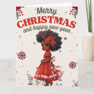 Melanin Christmas Black Girl Magic Xmas Magic Fun Karte