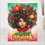 Melanin Christmas Black Queen Melanin Woman Xmas Karte<br><div class="desc">Melanin Weihnachten Schwarze Königin Melanin Woman Weihnachtskarten. Passen Sie die Innenseite Ihrer Weihnachtskarte(n) an und personalisieren Sie sie.</div>