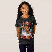 Melanin Christmas Winter Black Girl Magic Sista T-Shirt (Vorne ganz)