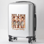 Melanin Cowgirl Swag Aufkleber (Koffer)