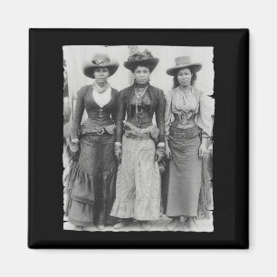 Melanin-Cowgirls Schwarze Geschichte Monat afrikan Magnet