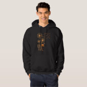 Melanin Dandelion Flamingo Black History Month Cut Hoodie (Vorne ganz)