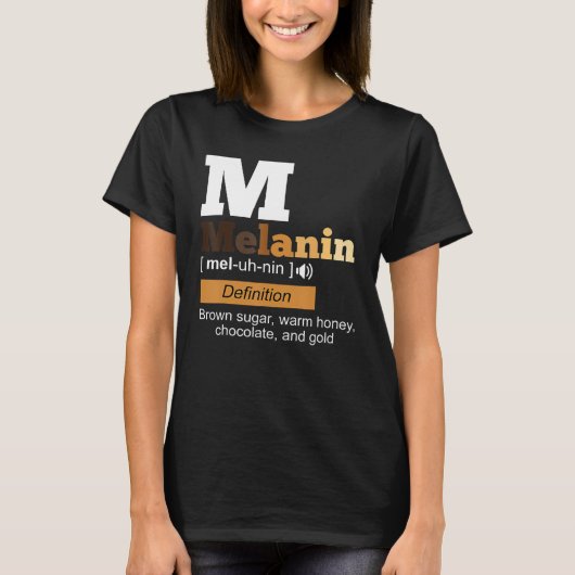 Melanin Definition Black History Month BLM African T-Shirt (Vorderseite)