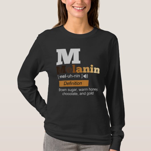 Melanin Definition Black History Month BLM African T-Shirt (Vorderseite)
