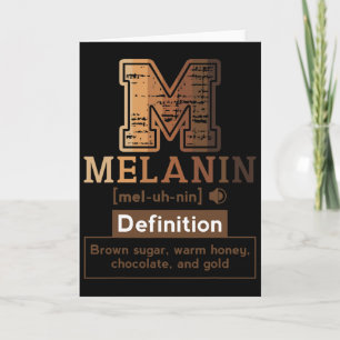 Melanin-Definition Braun Melanin Zucker Schwarze K Karte