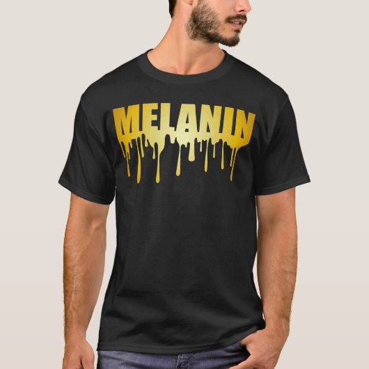 Melanin Dripping Gold T-Shirt (Vorderseite)
