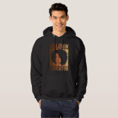 Melanin Educator African American Teacher Black Ac Hoodie (Vorne ganz)