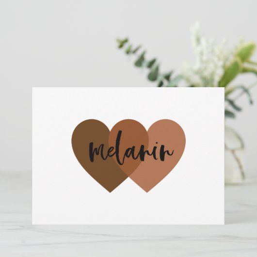 Melanin Einladung (Stehend Vorderseite)