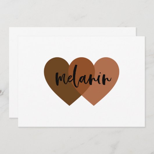 Melanin Einladung (Vorne/Hinten)