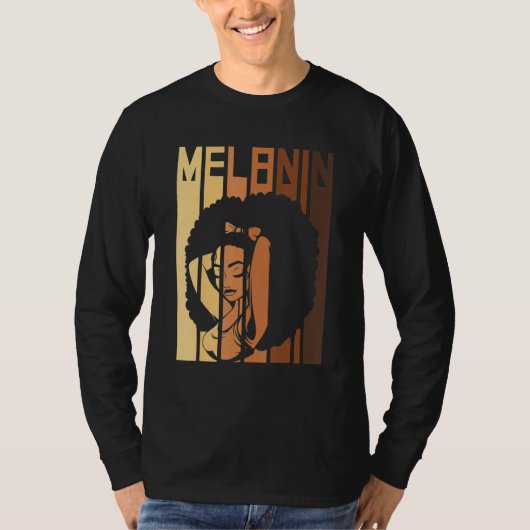 Melanin Every Shade Slays Black History Month Afri T-Shirt (Vorderseite)
