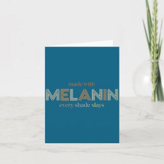 Melanin Every Shade Slays Königin Design Karte