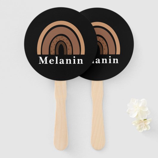 Melanin Fächer (Vorne und Hinten)