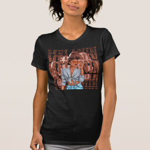 Melanin Faux Glitter Chic Schwarze Frau Glamour T-Shirt