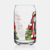 Melanin Frohe Weihnachten 16 oz Can-Shaped Glas (Links)