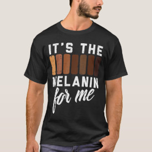 Melanin für mich Schwarzer Stolz BHM Afrikanische T-Shirt