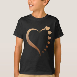 Melanin Herz Schwarze Geschichte Monat Proud Black T-Shirt