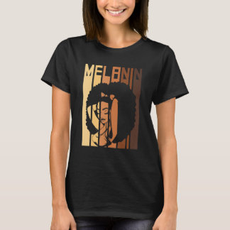 Melanin Jeder Schatten meldet Schwarzgeschichte Mo T-Shirt
