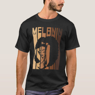 Melanin Jeder Schatten meldet Schwarzgeschichte Mo T-Shirt