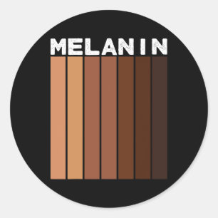Melanin Juneteenth Schwarzes Afro Männer Frauen Sc Runder Aufkleber