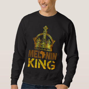 Melanin King for Men African Black History Montag Sweatshirt