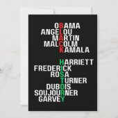 Melanin King Queen Sista Bruh Einladung (Vorderseite)