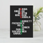 Melanin King Queen Sista Bruh Einladung (Stehend Vorderseite)