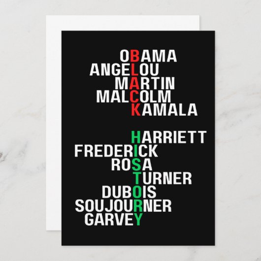 Melanin King Queen Sista Bruh Einladung (Vorne/Hinten)