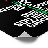 Melanin King Queen Sista Bruh Poster (Ecke)