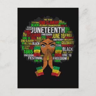 Melanin King Queen Sista Bruh Postkarte