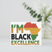 Melanin King Queen Sista Bruh Postkarte (Stehend Vorderseite)