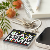 Melanin King Queen Sista Bruh Schlüsselanhänger (Vorderseite rechts)