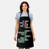 Melanin King Queen Sista Bruh Schürze (Getragen)